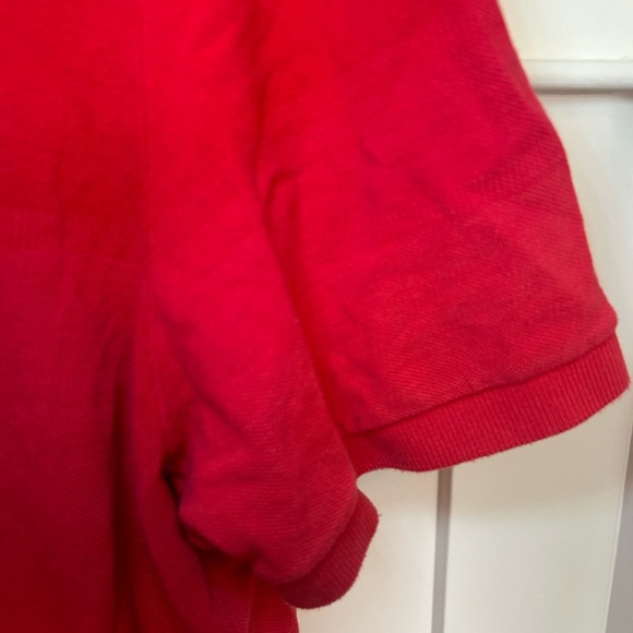 Vintage Red Gradient Lacoste polo shirt - Picture 4 of 5